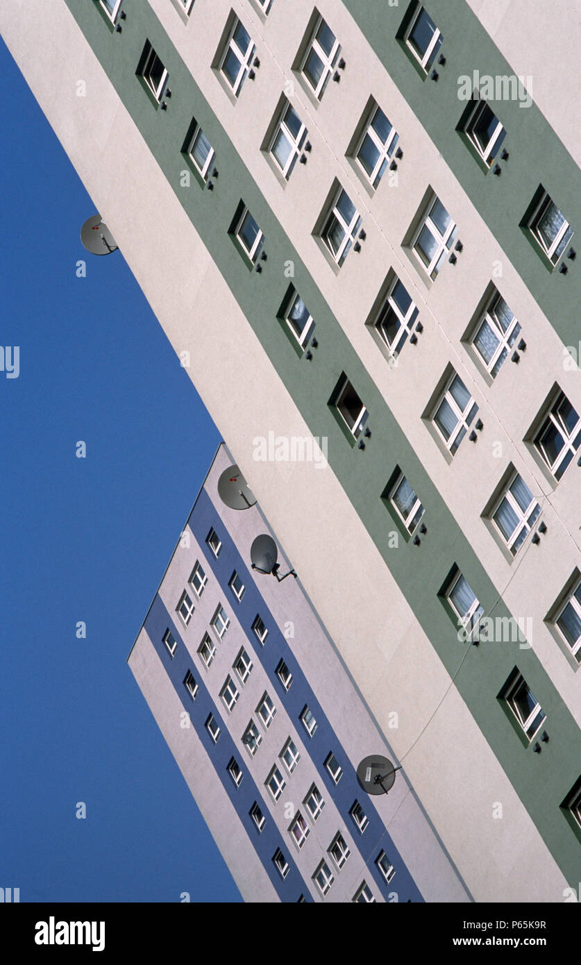 Refurbished tower blocks, Enfield, North London, UK Stock Photo Alamy