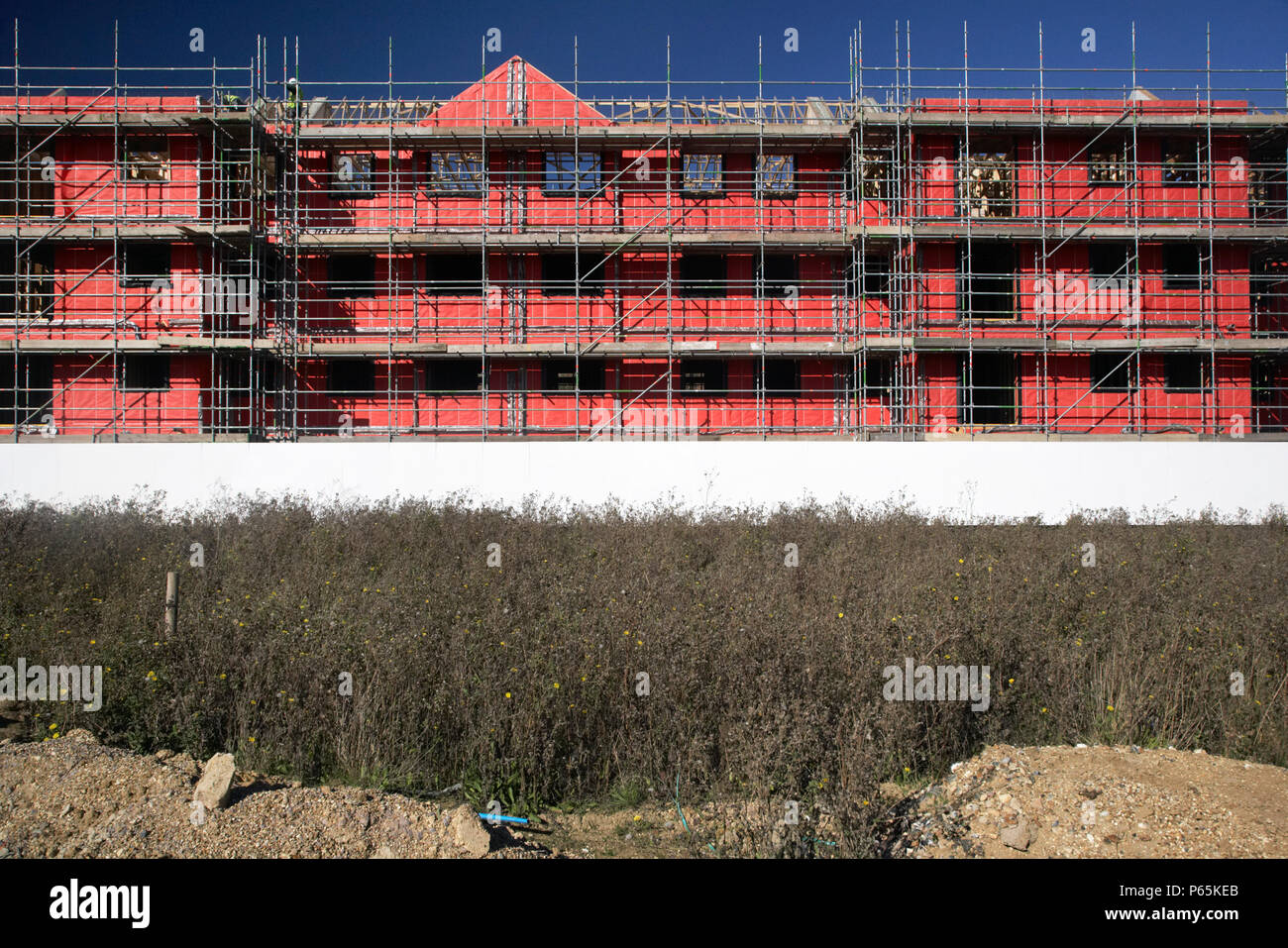 New housing development, Cambridge, England, UK Stock Photo