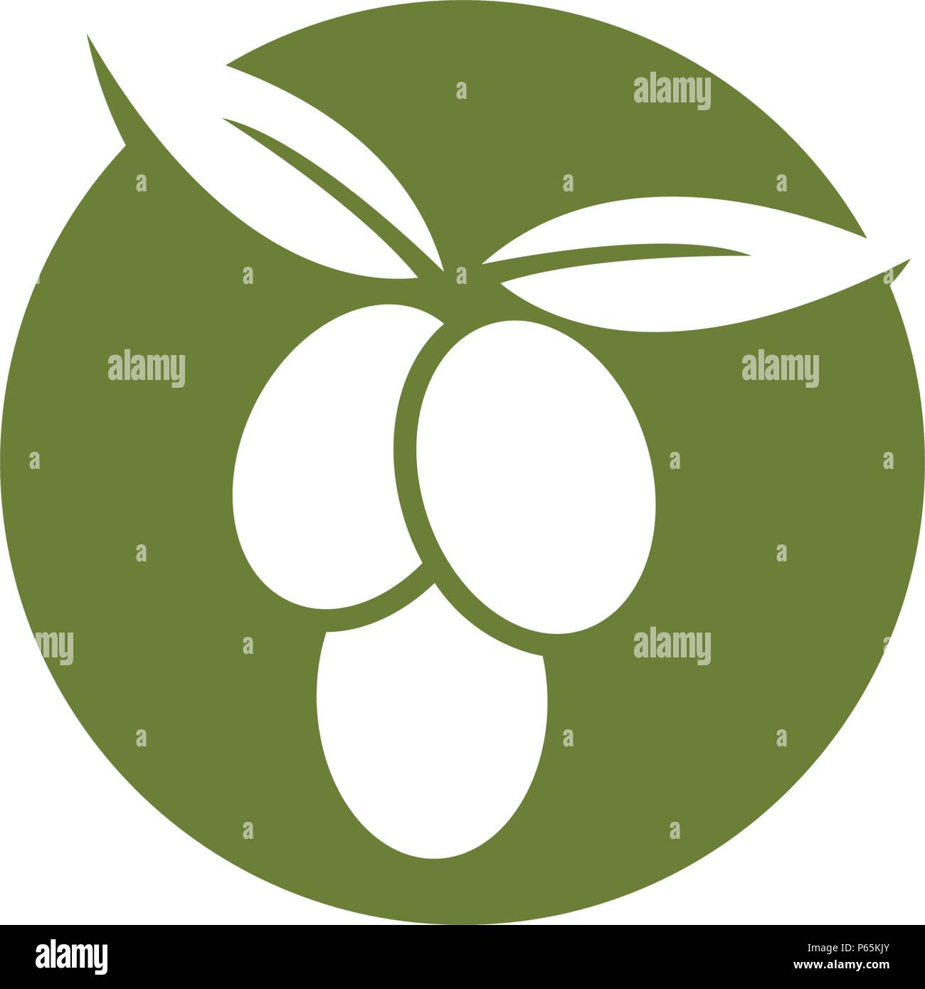Olive logo template vector icon illustration design Stock Vector Image ...