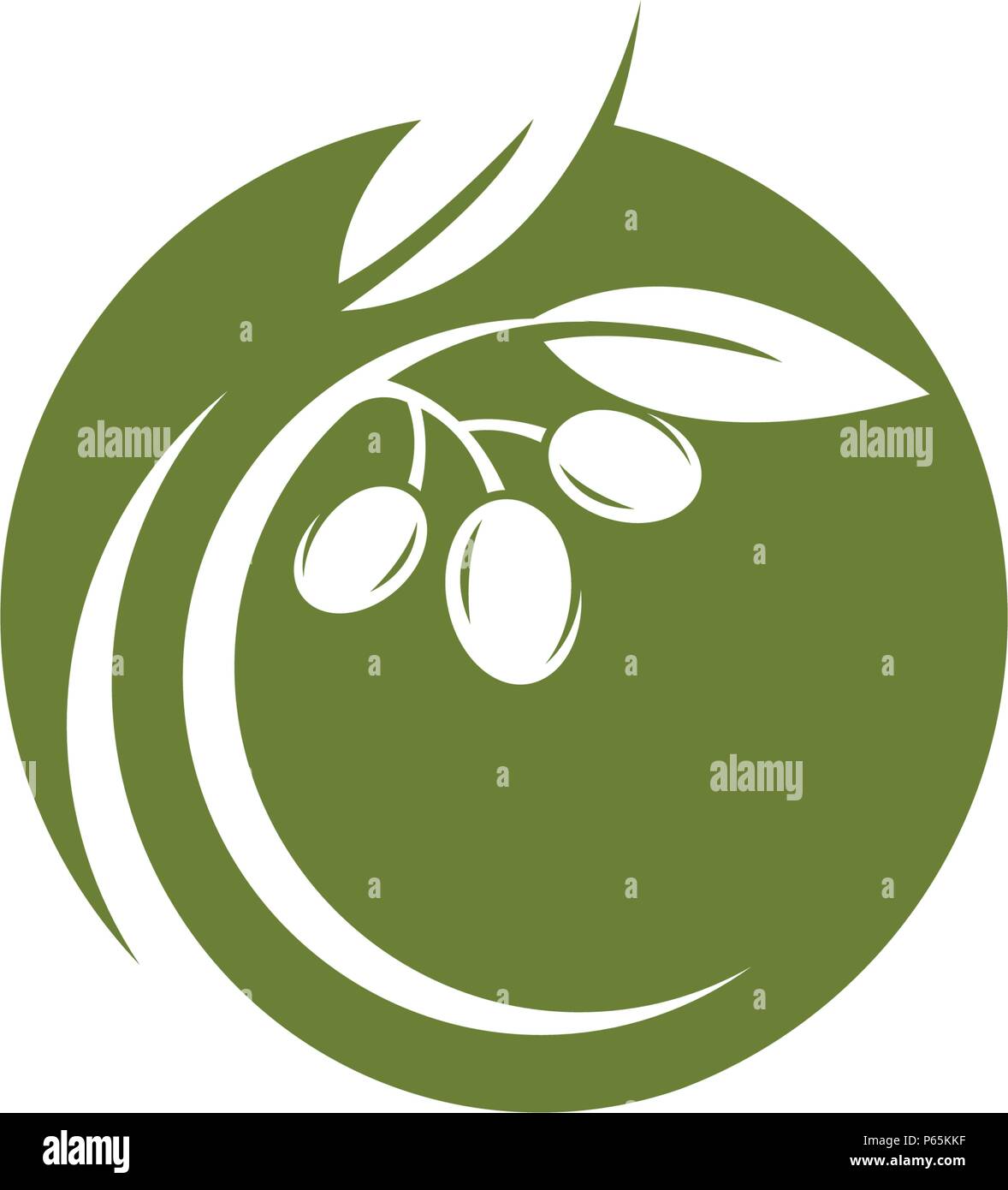 Olive logo template vector icon illustration design Stock Vector Image ...
