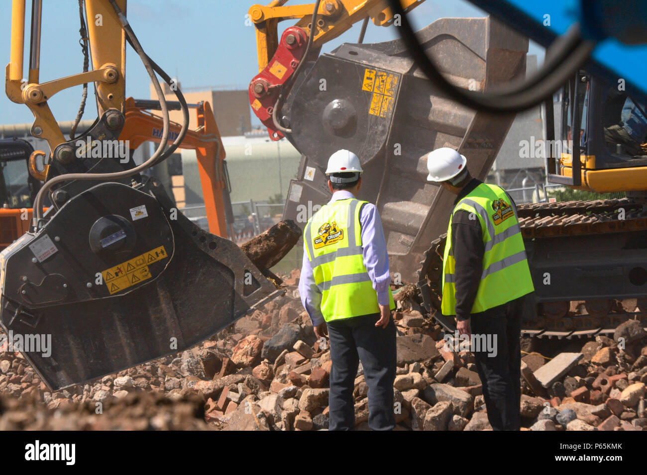 Construction Machine Inspection Construction inspection hi-res stock photography and images - Alamy