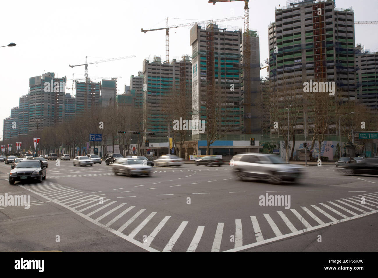 Construction Site, Seoul, South Korea Stock Photo Alamy