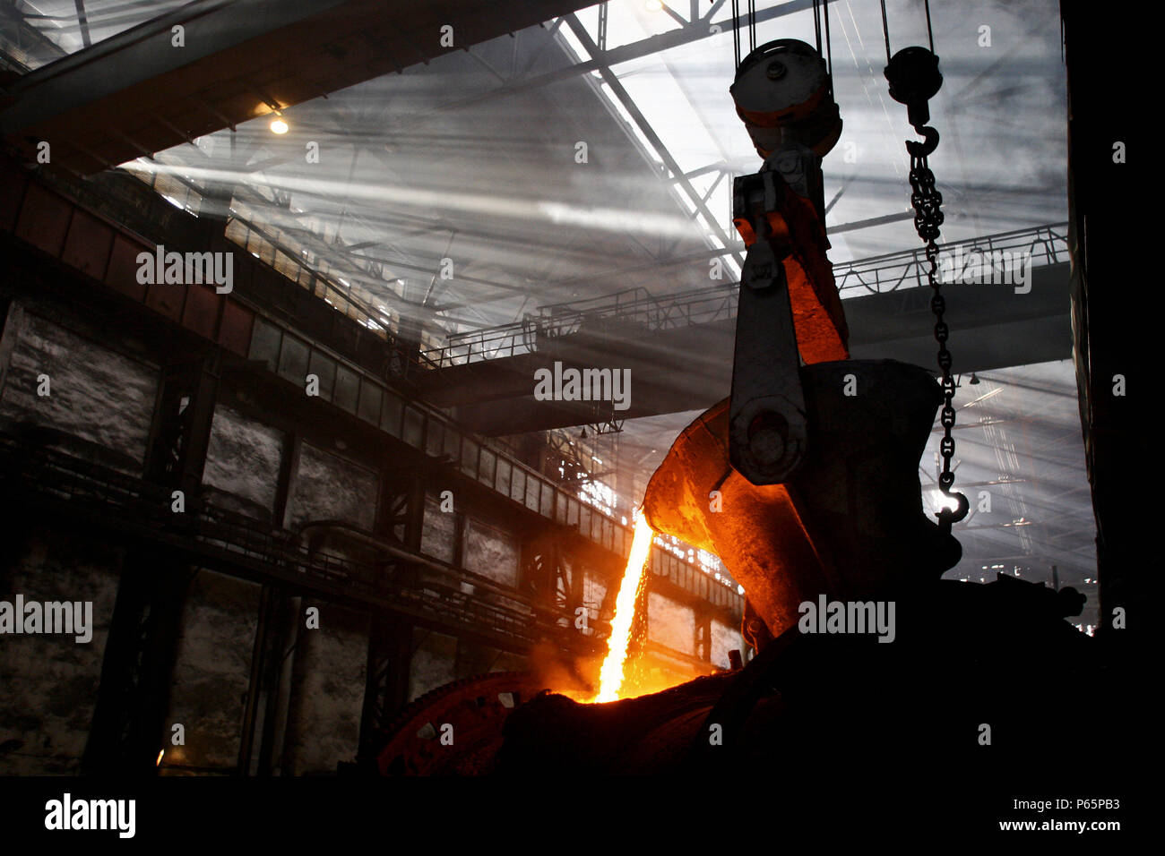 Copper production, Zhezkazgan, Kazakhstan Stock Photo