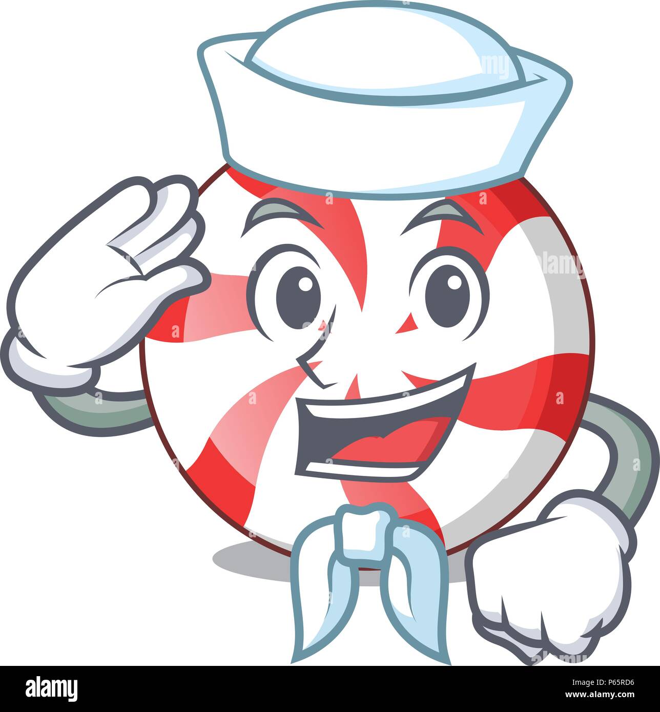Sailor peppermint candy character cartoon Stock Vector Image & Art - Alamy
