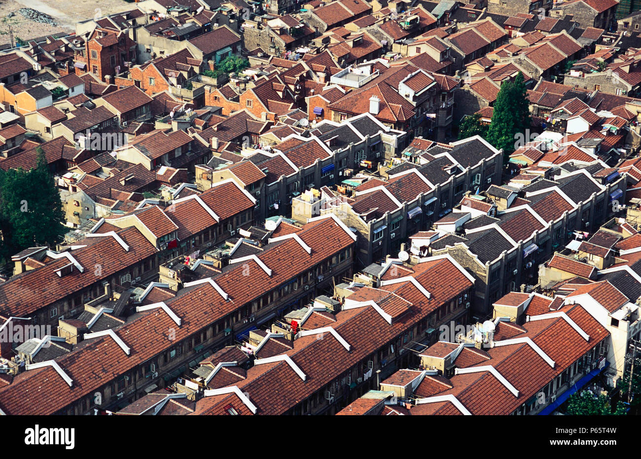 The traditional houses in Shanghai, China 2005 Stock Photo Alamy