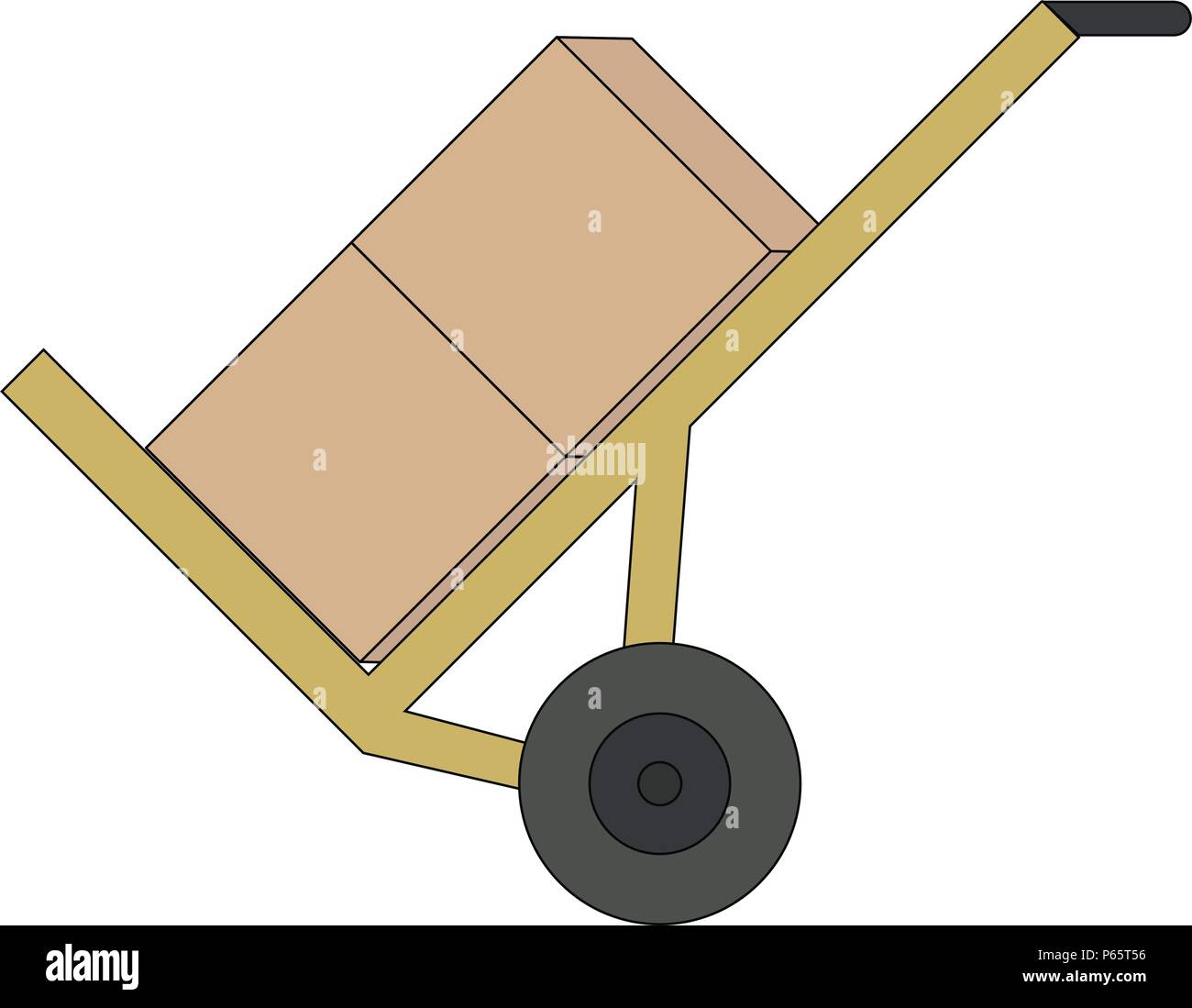 Carriage trolley icon isolated on white background Stock Vector