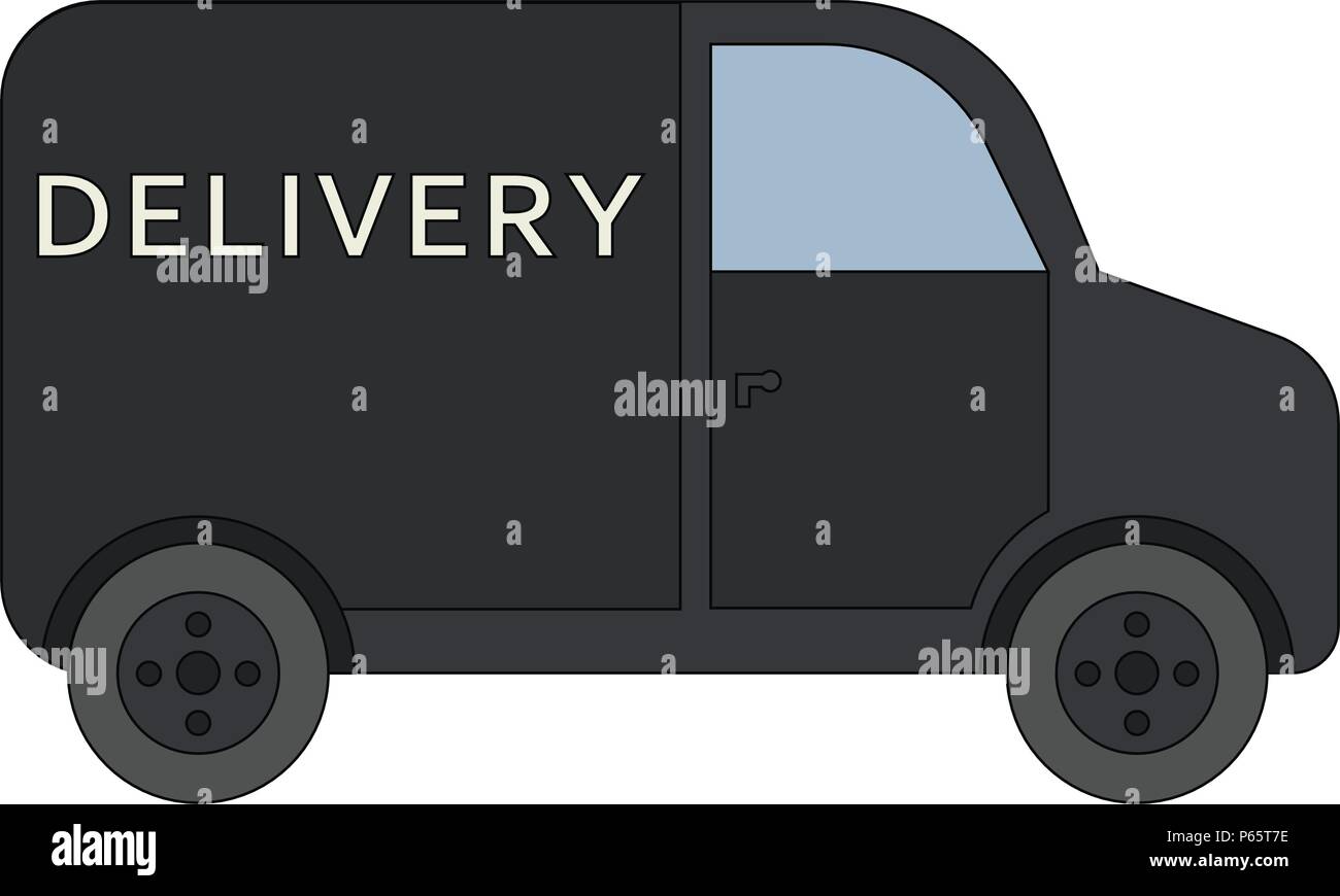 Delivery truck icon isolated on white background Stock Vector