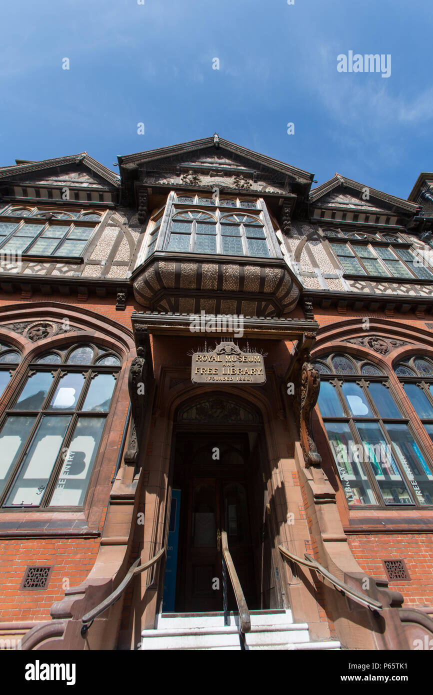 City of Canterbury, England. Picturesque view of the Grade II listed Beaney Institute on Canterbury’s High Street. Stock Photo