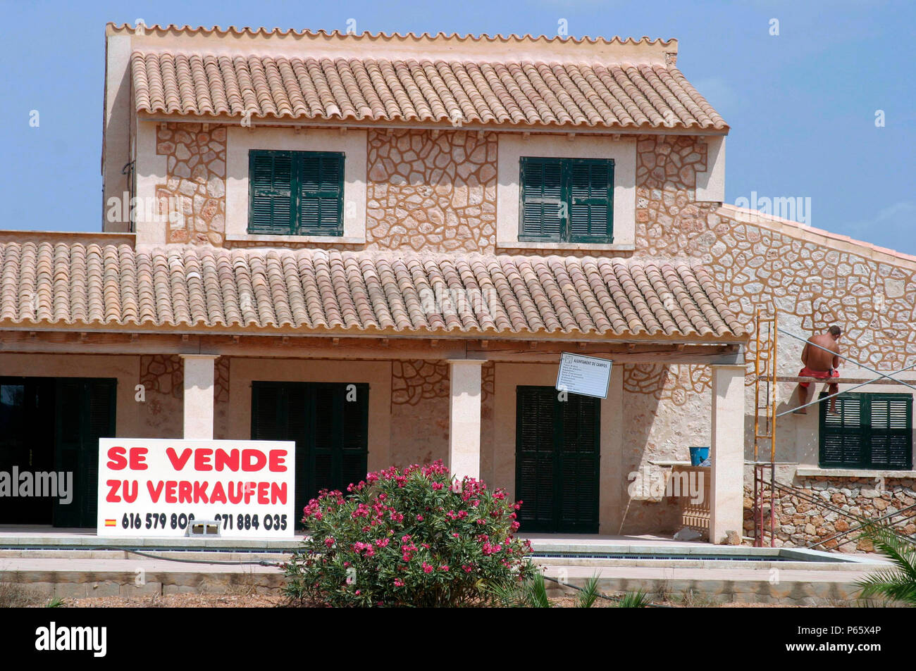 New villas for sale in Majorca, Spain Stock Photo Alamy