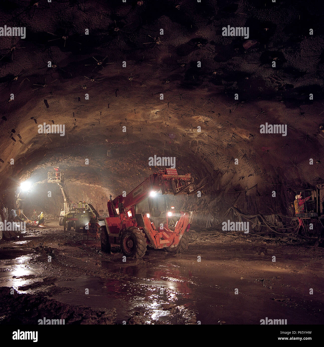 Jersey stormwater relief tunnel. Channel Islands, United Kingdom Stock