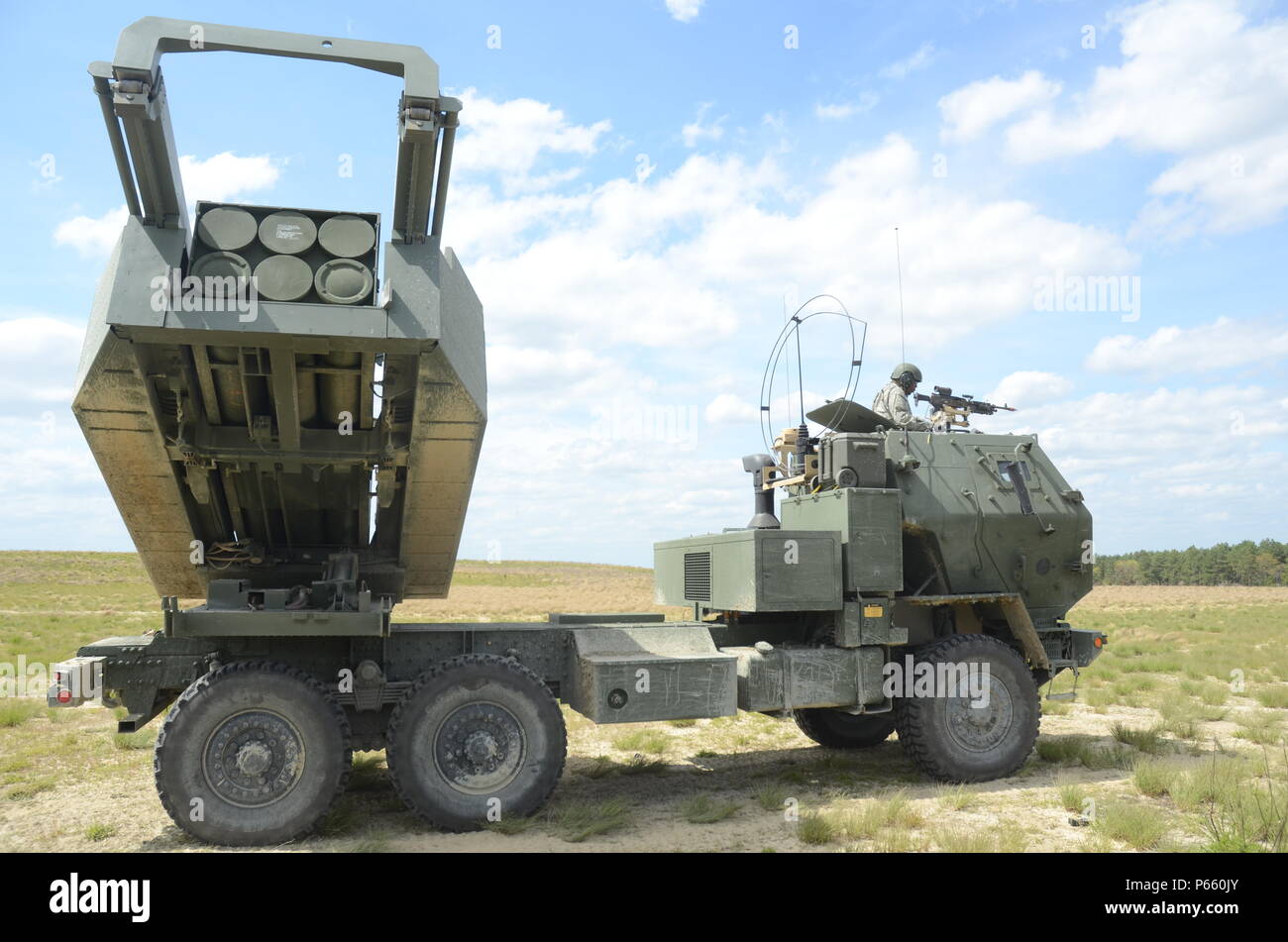 FORT BRAGG, N.C. A High Mobility Artillery Rocket System from Able
