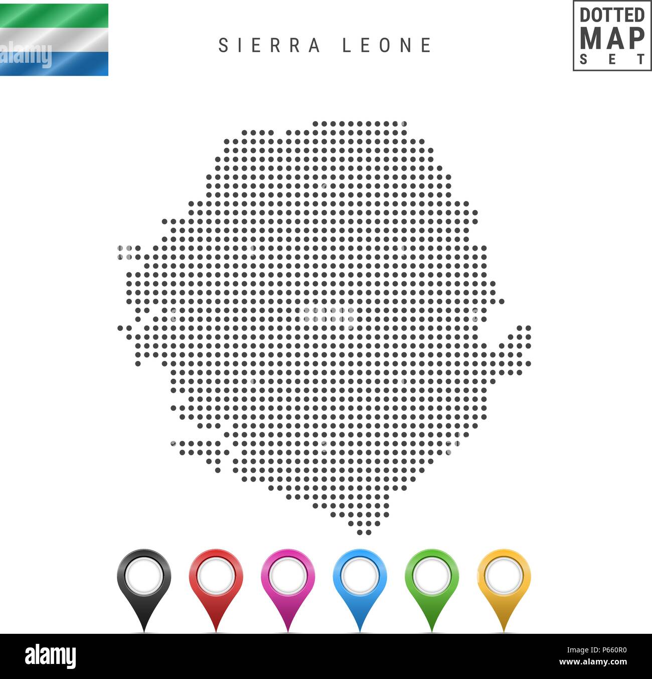 Sierra leone map outline hi-res stock photography and images - Alamy