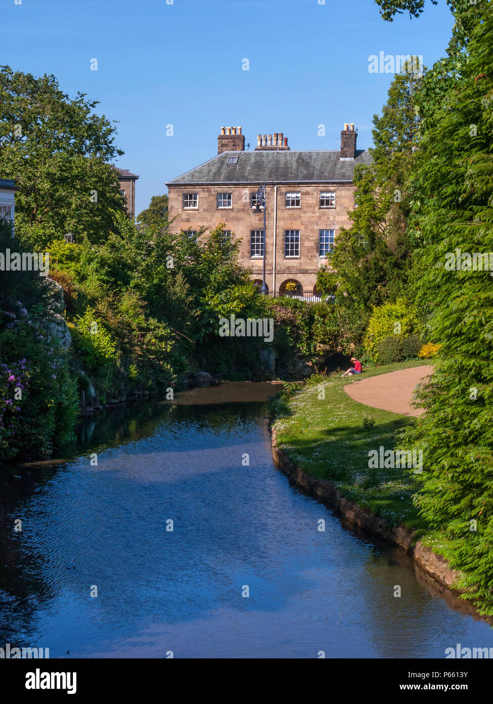 River Wye, Pavilion Gardens, Buxton Stock Photo Alamy