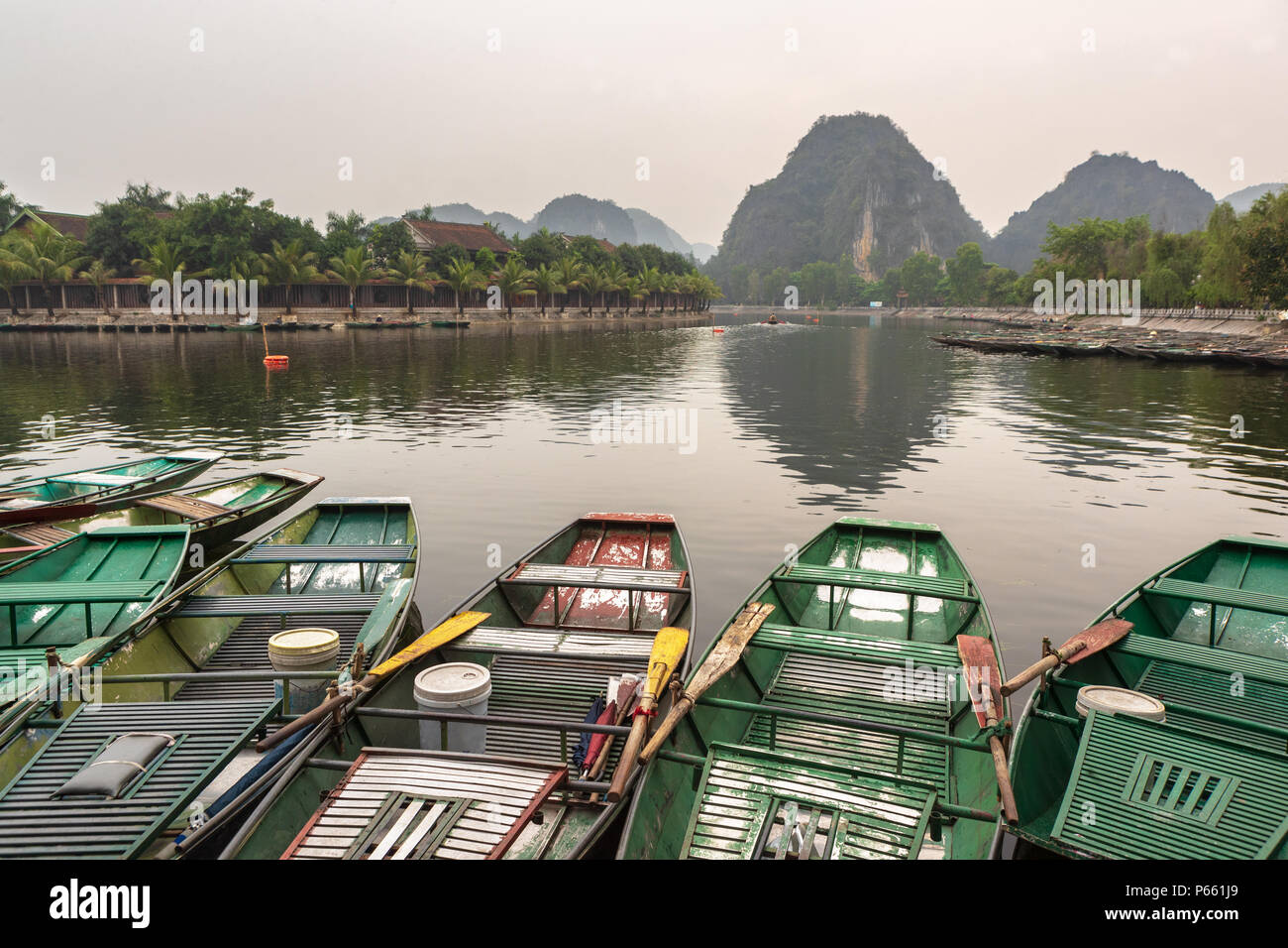 Touristic Boat Ride In Hao Lu In Ninh Binh City Vietnam It Is A