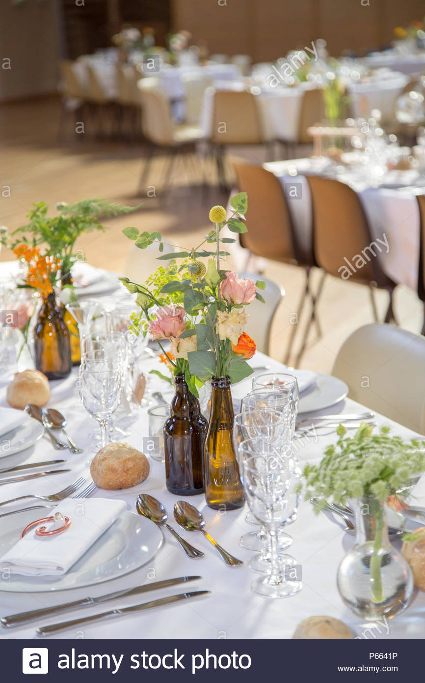 Wedding Reception Chemistry Themed Table Arrangements And Decor