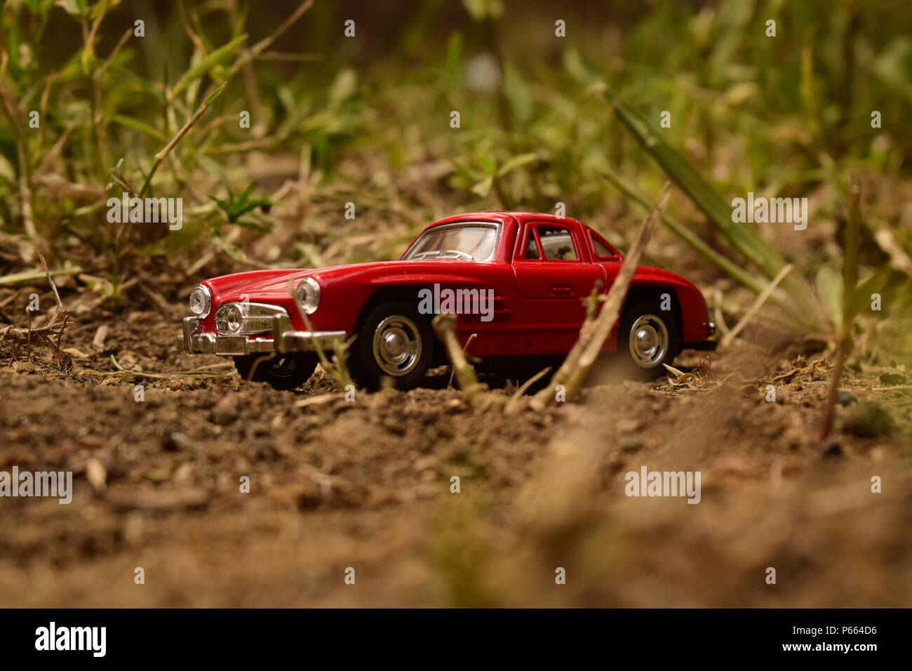 Retro Style Car Image With Beautiful look suitable for using anywhere; Kids wallpaper wall photographs Stock Photo