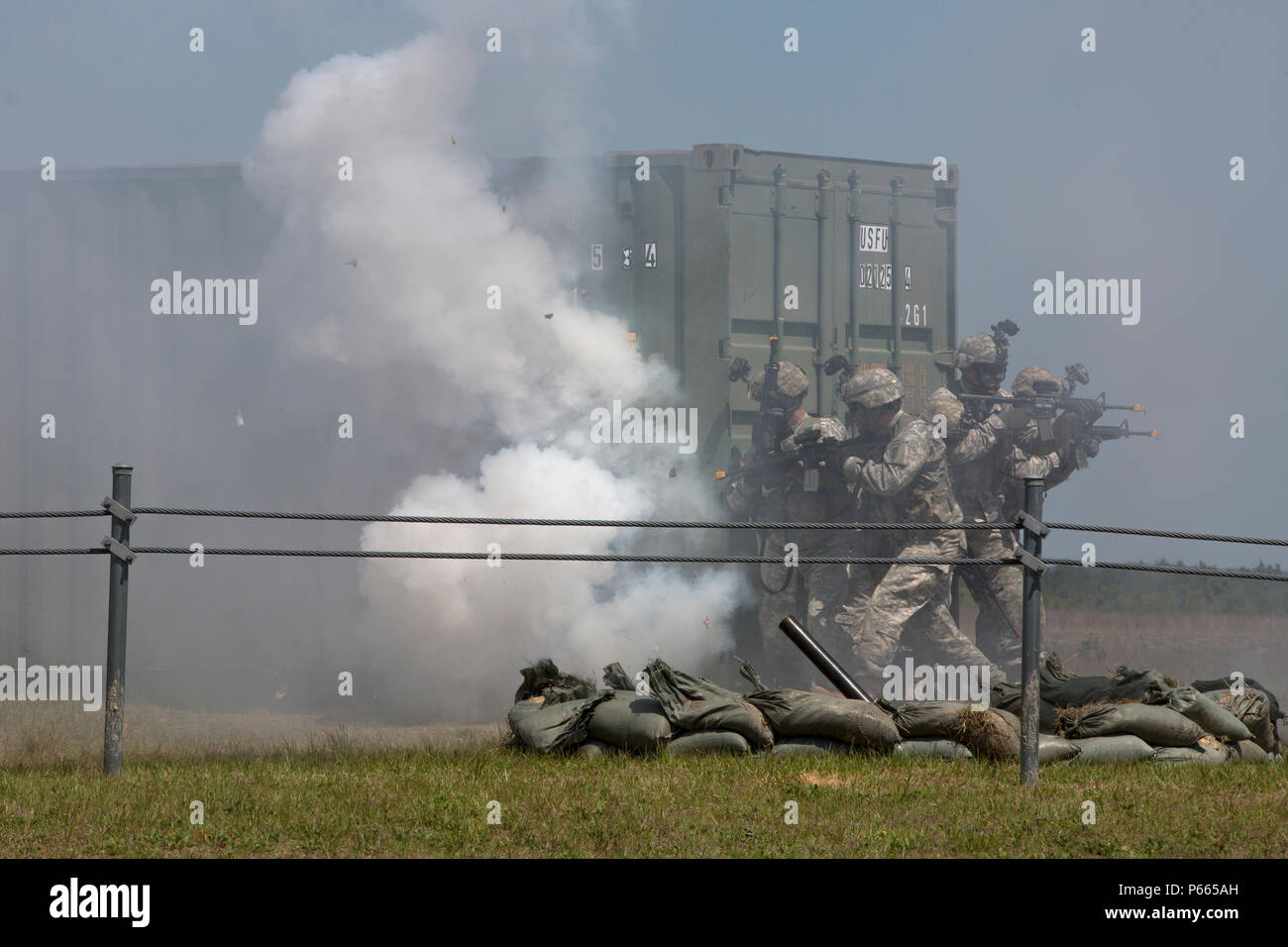 U.S. Army Rangers assigned to 6th Ranger Training Battalion, Camp James ...