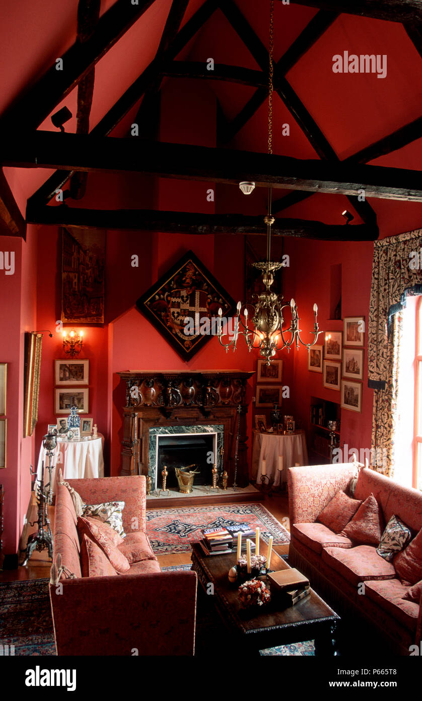 Interior of a country house, Somerset, England Stock Photo