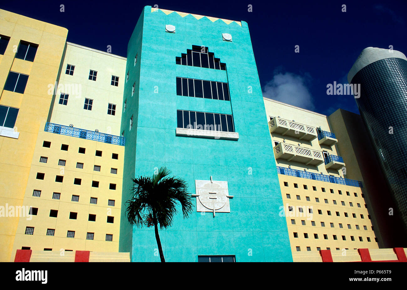 New hotel on Miami beach. Stock Photo