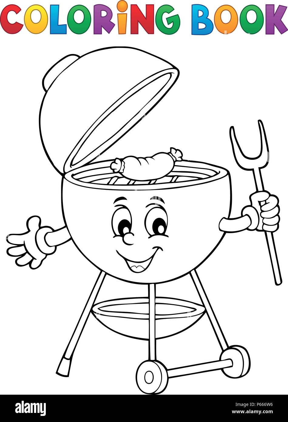 bbq coloring pages