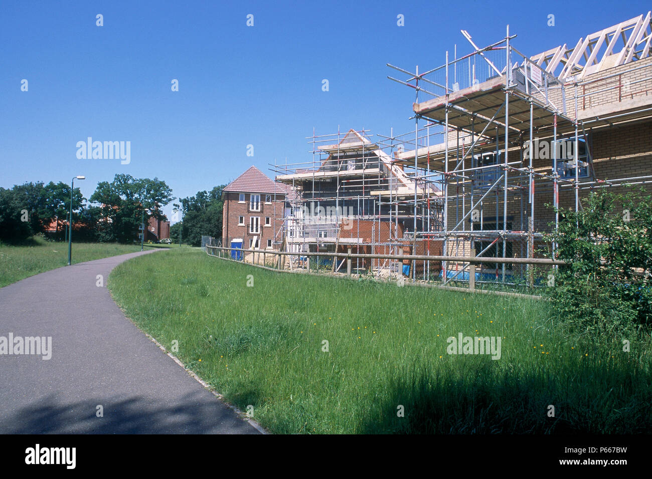 Construction of new residential development. Great Notley garden