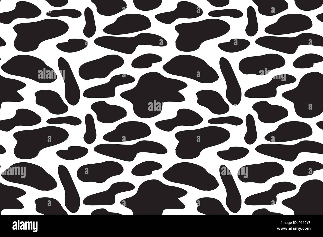 Seamless pattern with abstract black spots,stock vector illustration Stock Vector