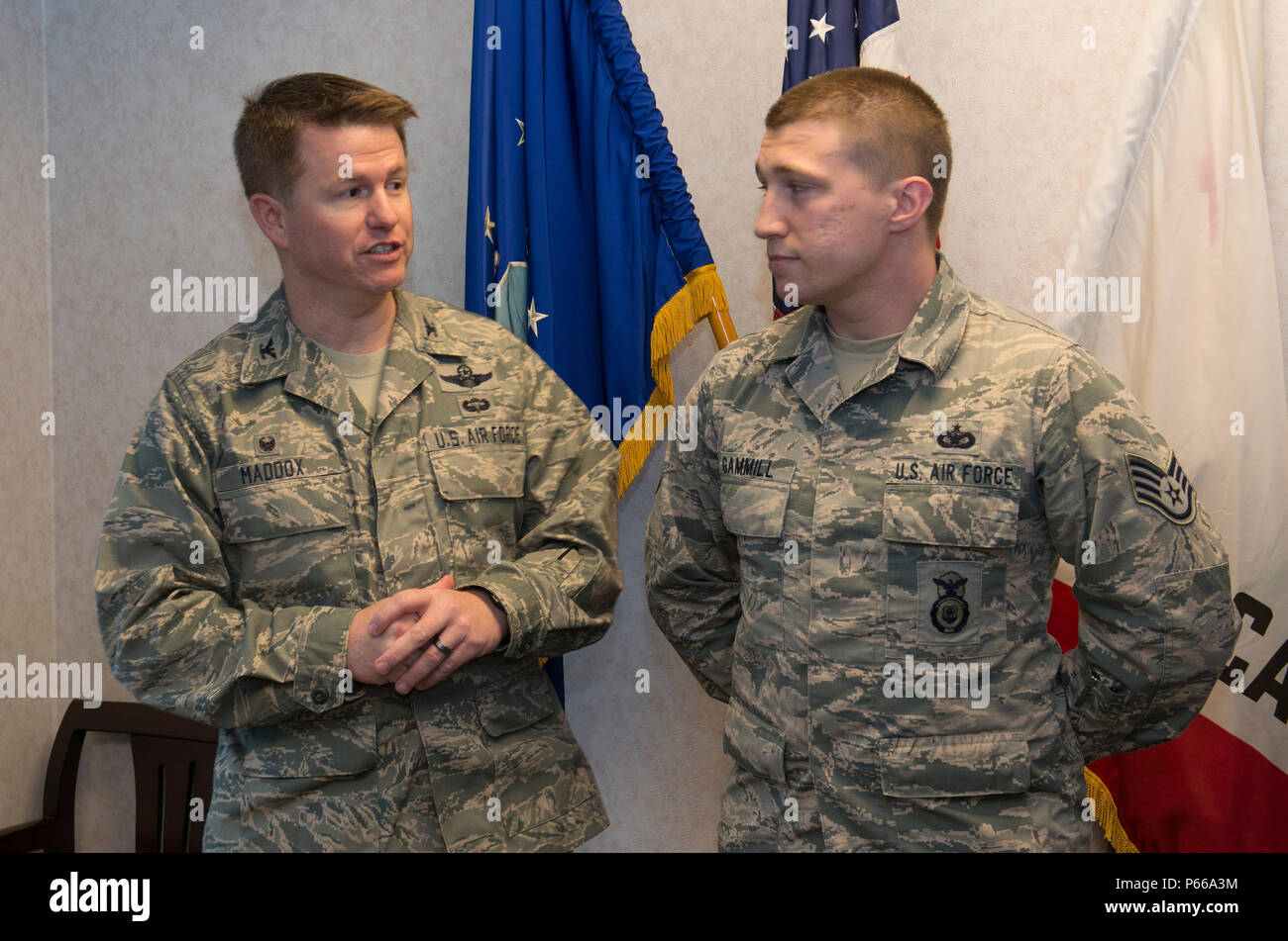 Colonel Christopher Maddox, commander, 60th Operations Group, and Chief ...