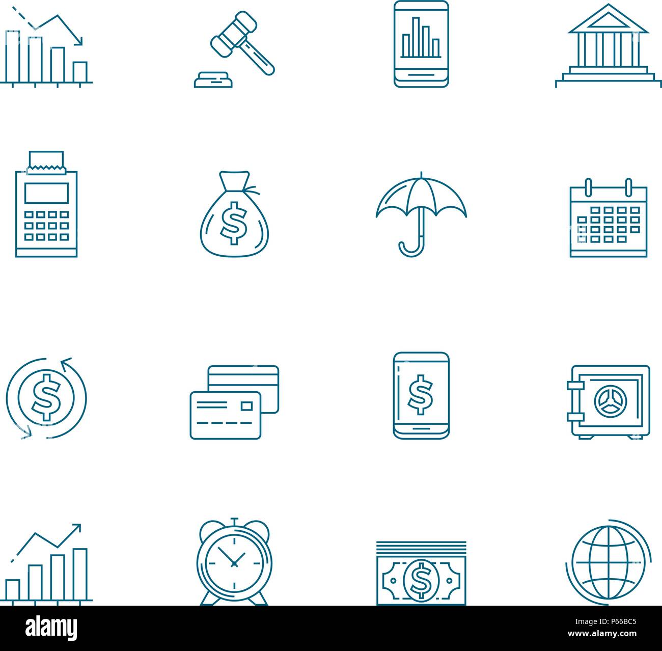 Retirement icon line icon Stock Vector Images - Alamy