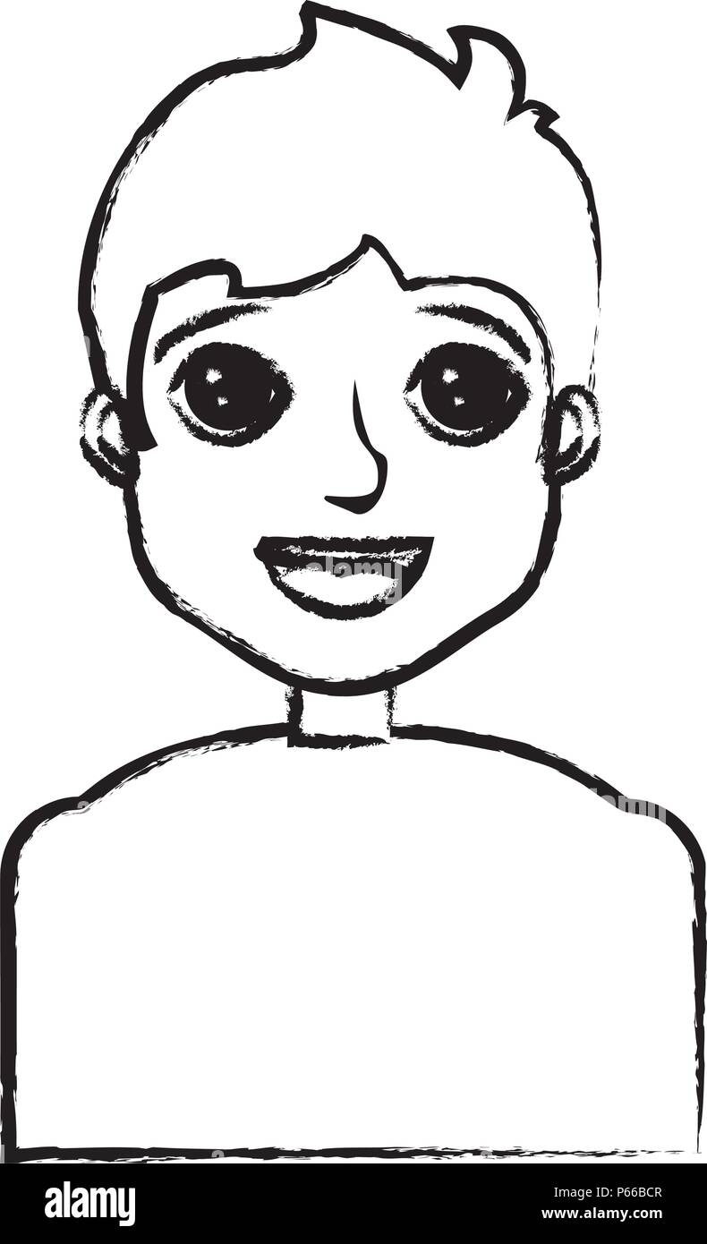 Boy face icon over Stock Vector Images - Alamy