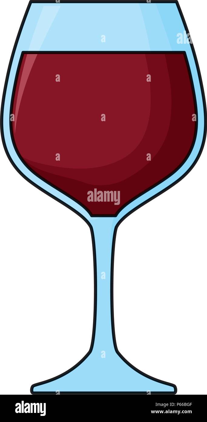 wine glass icon over white background, vector illustration Stock Vector ...