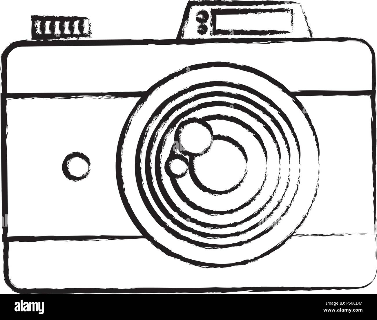 photographic camera icon over white background, vector illustration ...