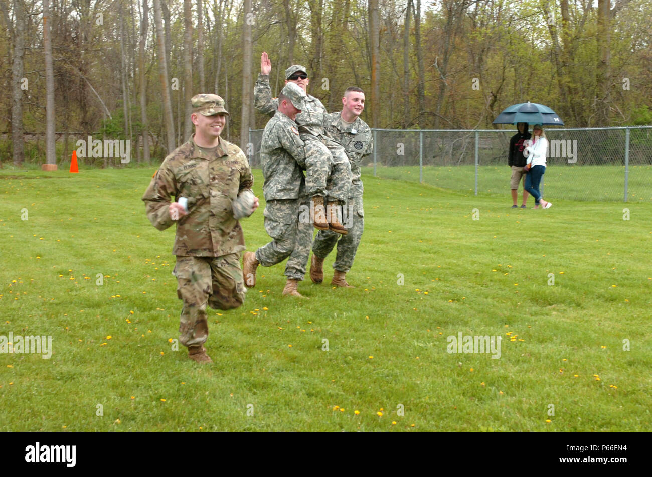 Soldiers of the 144th Military Police Company, 210th MP Battalion