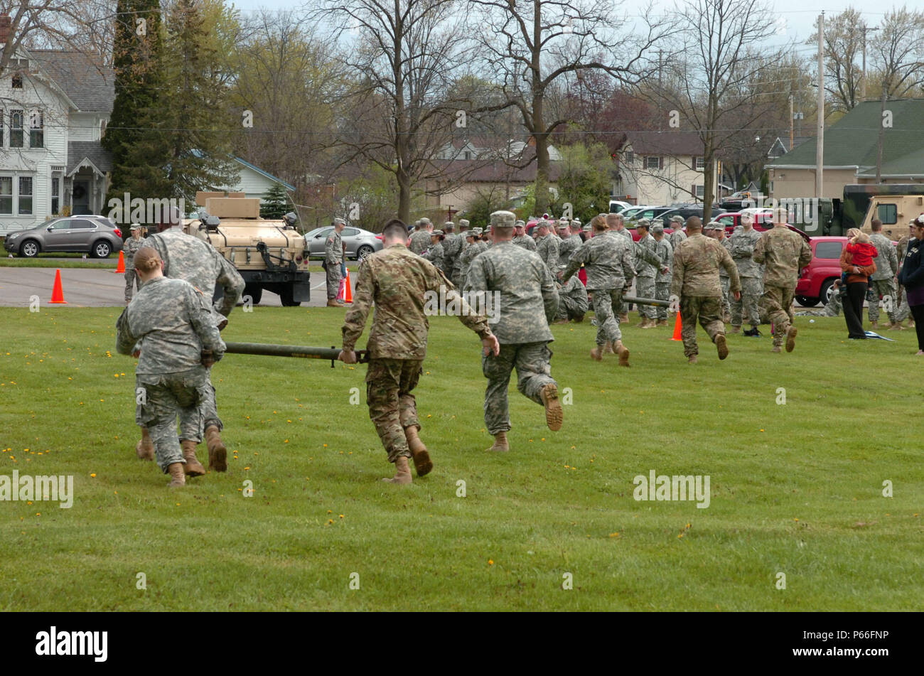 Soldiers of the 144th Military Police Company, 210th MP Battalion