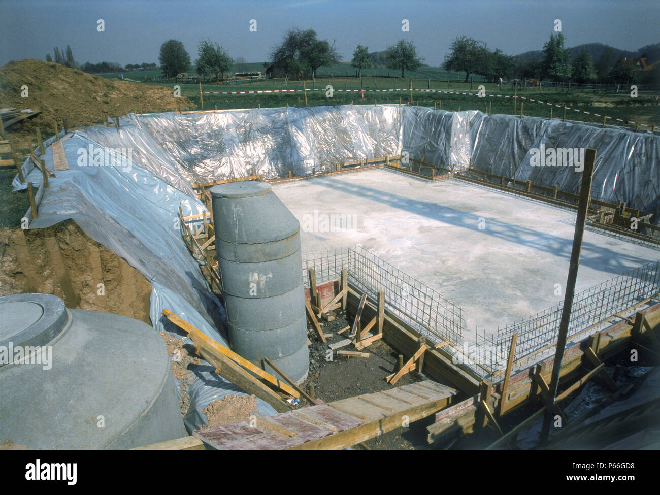 Base Plate Construction Site Stock Photo Alamy