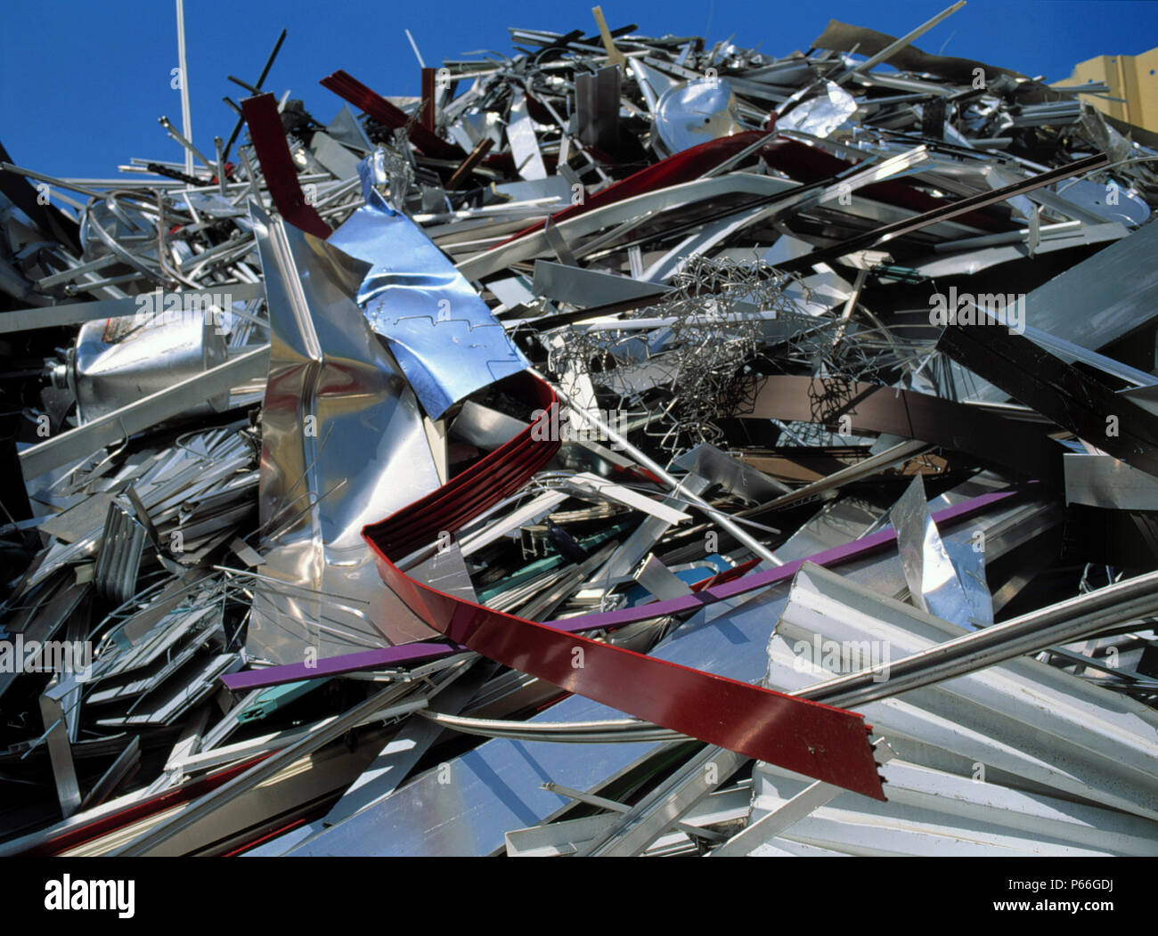 Aluminium at scrap yard Stock Photo Alamy
