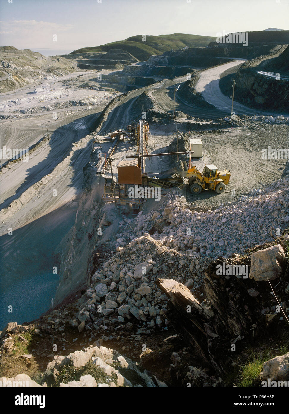 Rio Tinto talc mine. Talc de Luzenac, France. Stock Photo