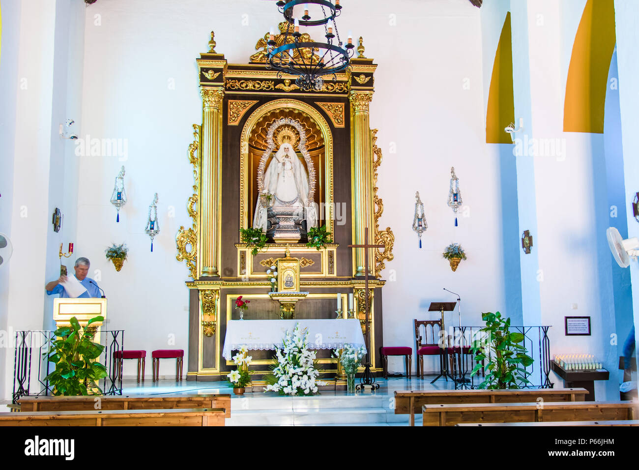 Iglesia de Nuestra Señora de las Maravillas maro catholic church Stock Photo