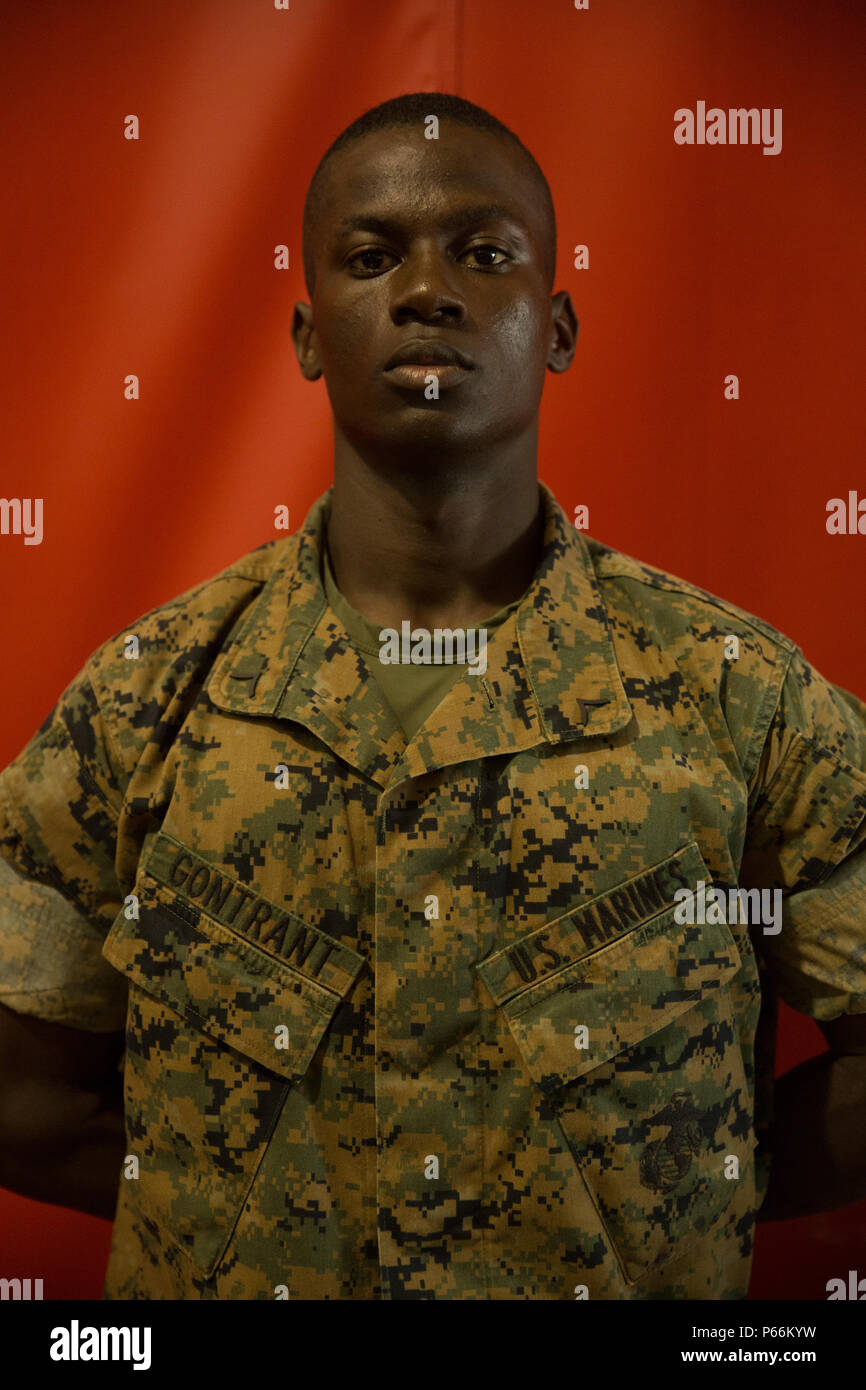 Pfc. Mulner Gontrant, Platoon 1034, Bravo Company, 1st Recruit Training ...