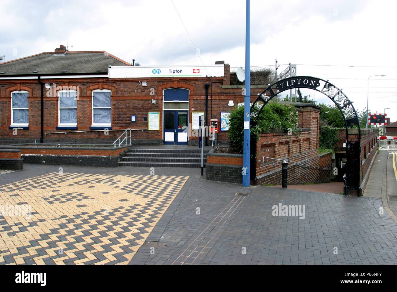 Frontage of Tipton station, West Midlands. 2007 Stock Photo Alamy
