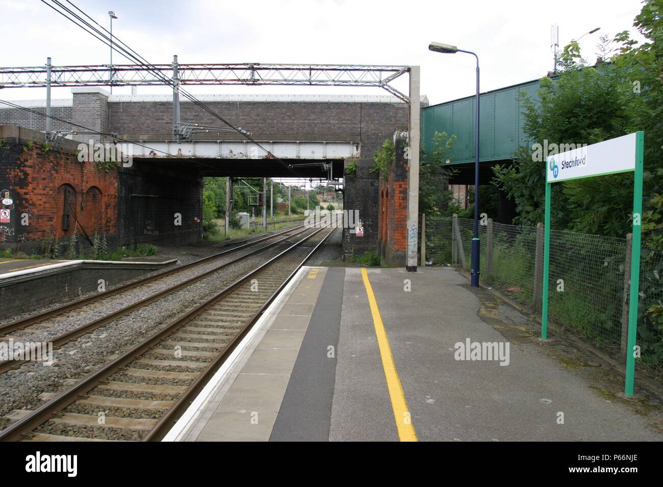 General Platform View At Stechford Station, West Midlands, Showing 