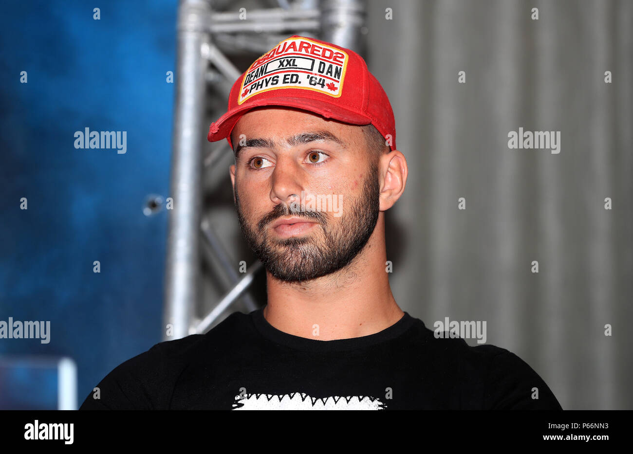 Ryan Kelly during the press conference at Arena Birmingham. PRESS ASSOCIATION Photo. Picture date: Thursday June 28, 2018. See PA story BOXING Khan. Photo credit should read: Simon Cooper/PA Wire Stock Photo