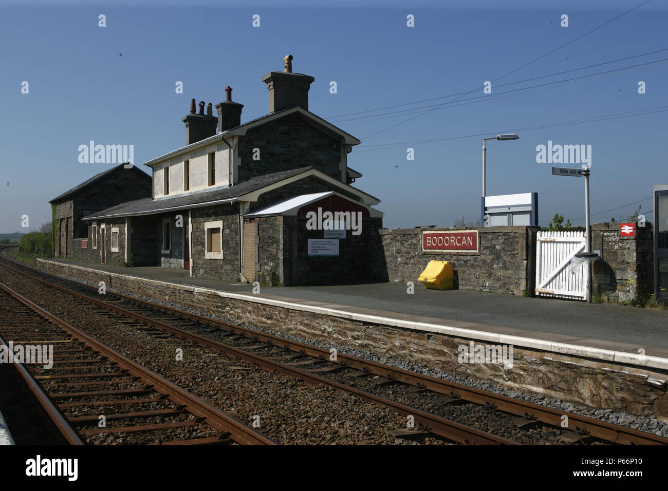 General view of station, Anglesey. 2007 Stock Photo Alamy
