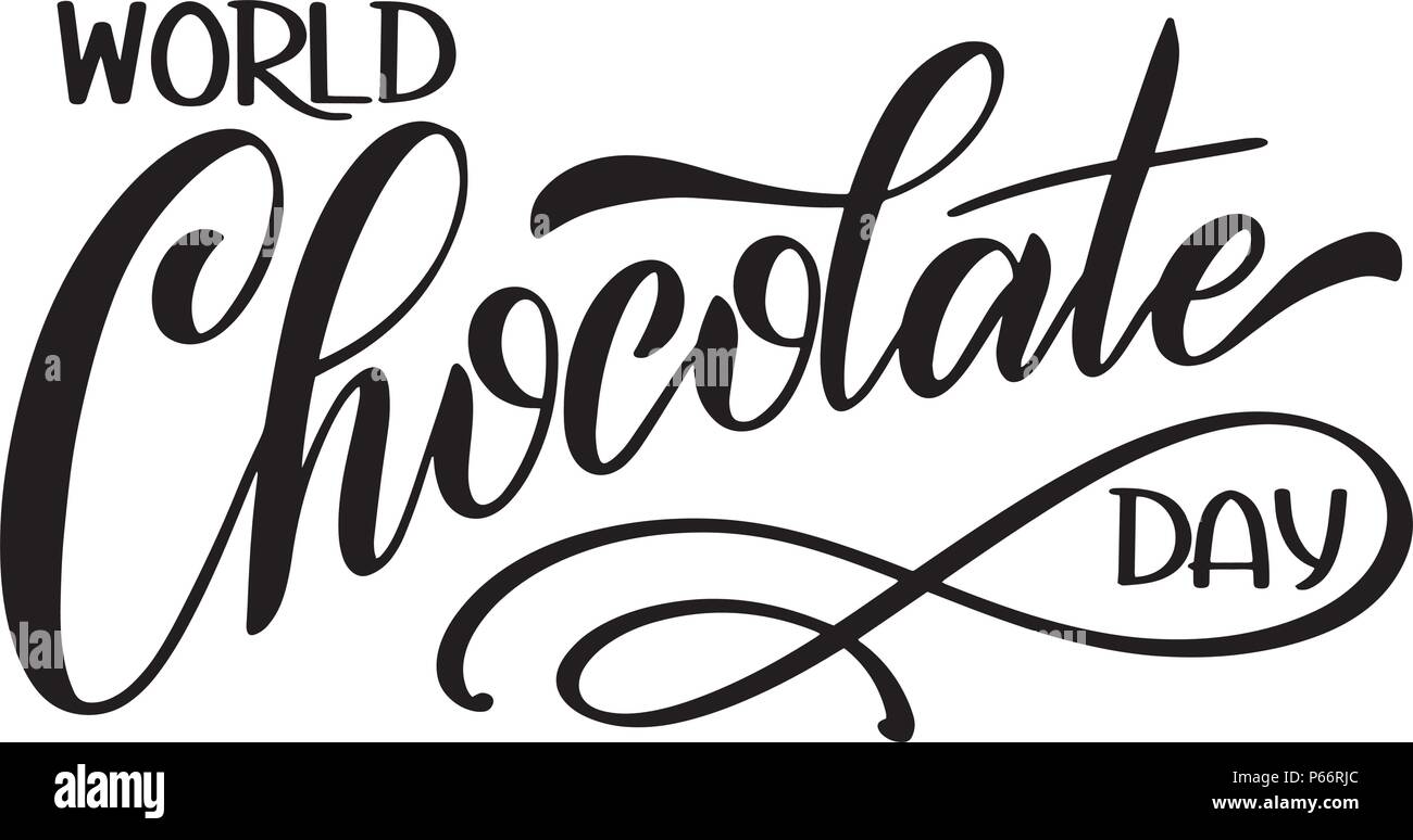 Chocolate world day. Vector elements for invitations, posters, greeting