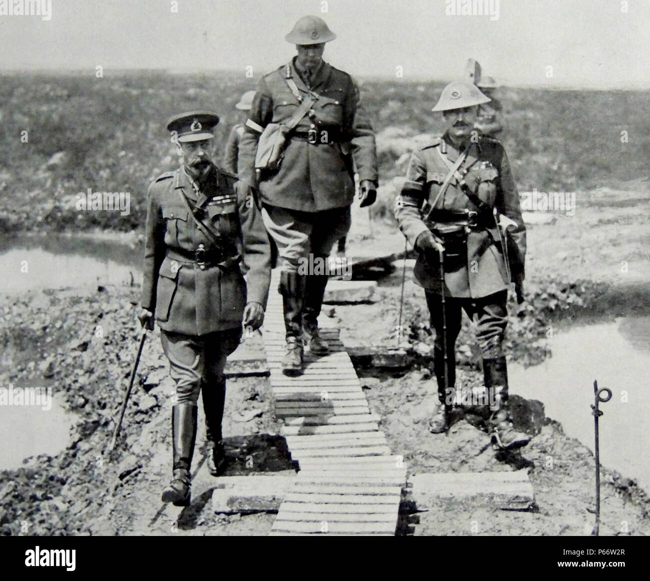 King V of Great Britain with general Currie the Canadian