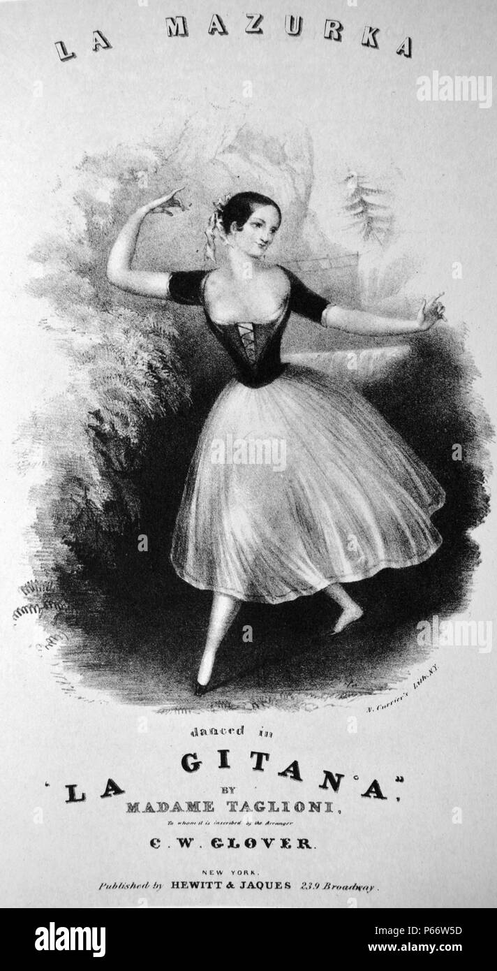 Currier & Ives Illustration 19th Century. La Mazurka Stock Photo Alamy