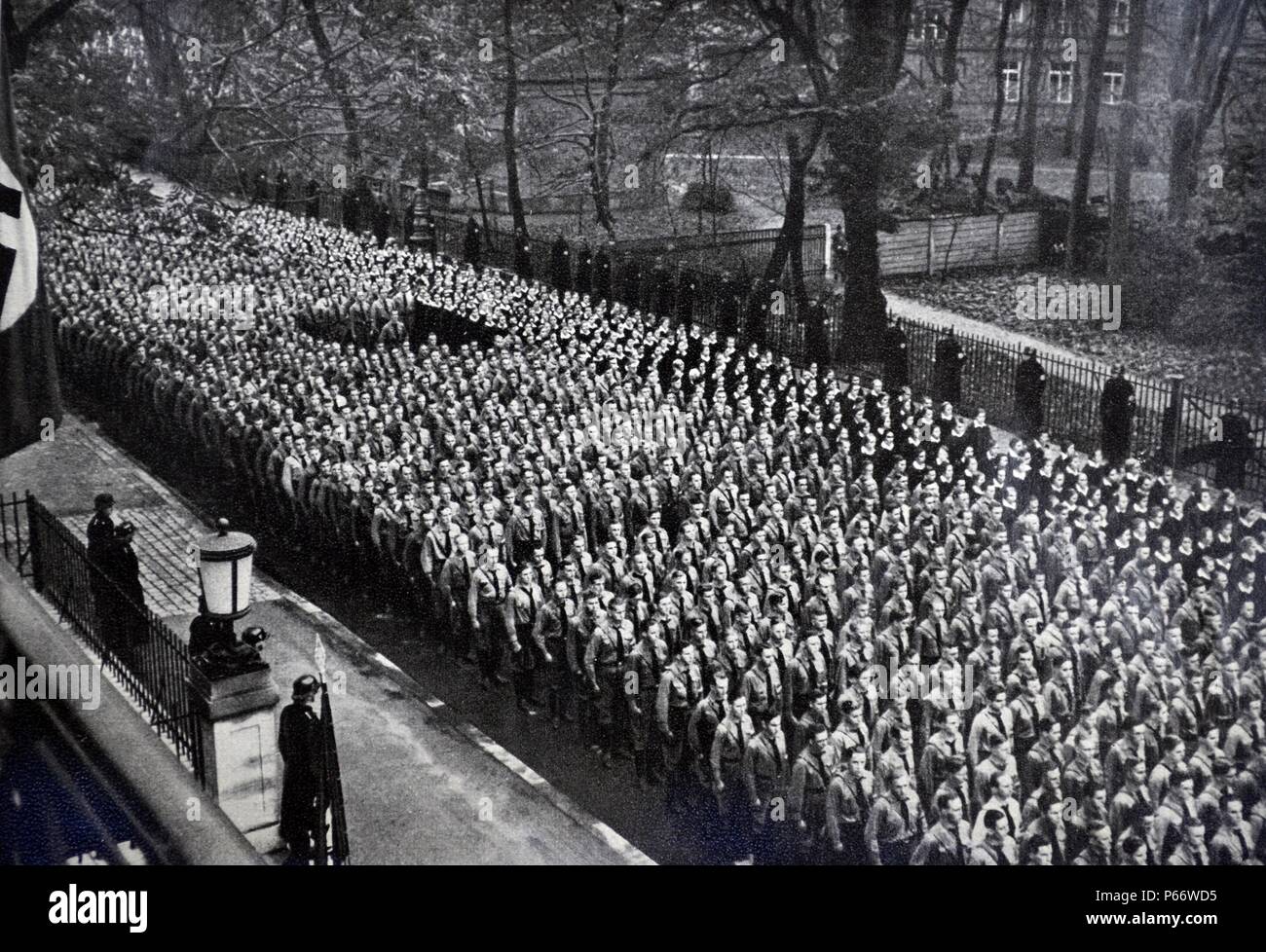 Hitler Youth Rally in Munich 1935 Stock Photo