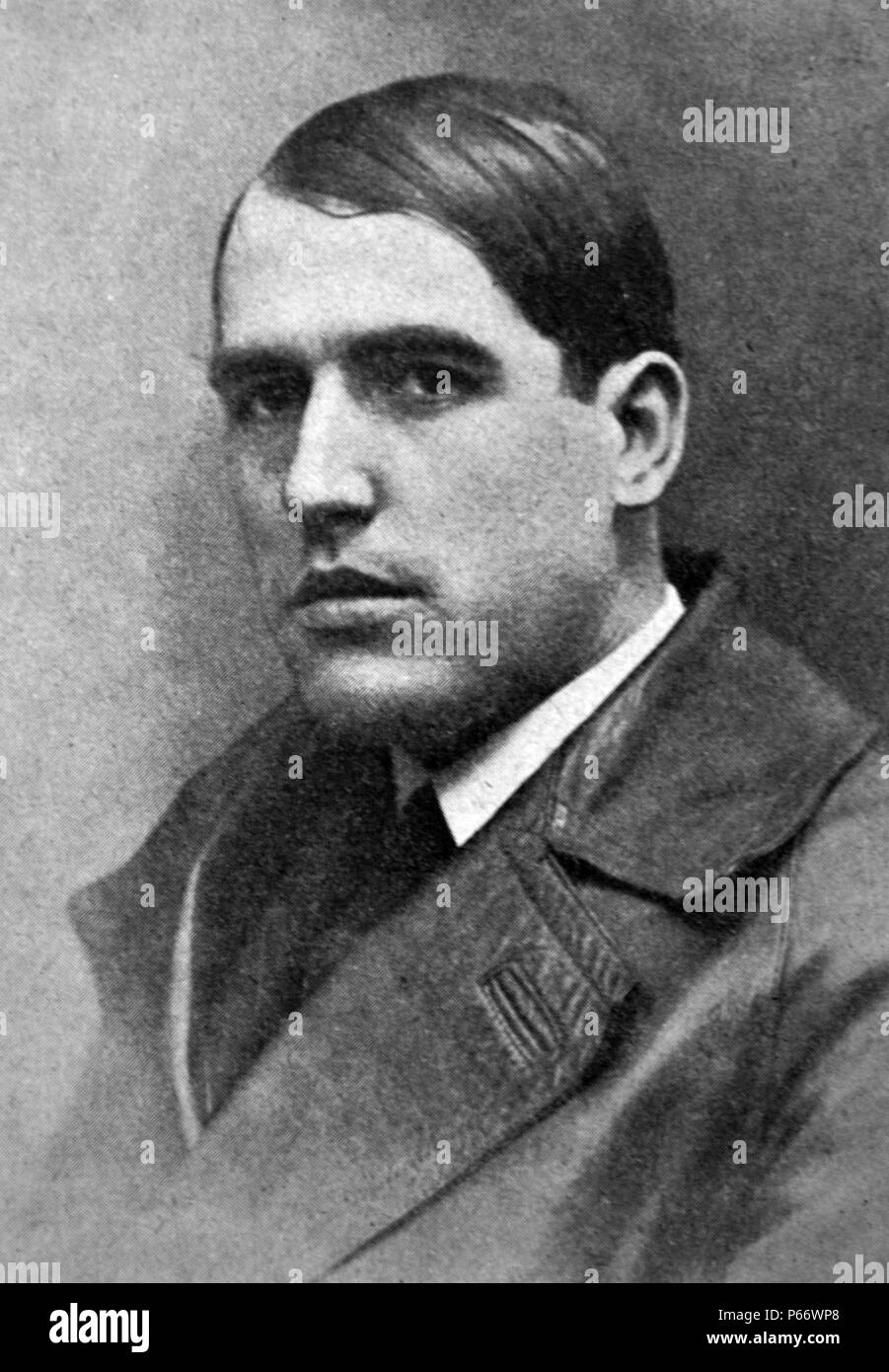 Spanish civil war: Ramiro Ledesma Ramos (May 23, 1905, Alfaraz of Resume, Zamora - October 29, 1936, Aravaca, Madrid) Spanish national syndicalist politician, essayist, and journalist. Stock Photo