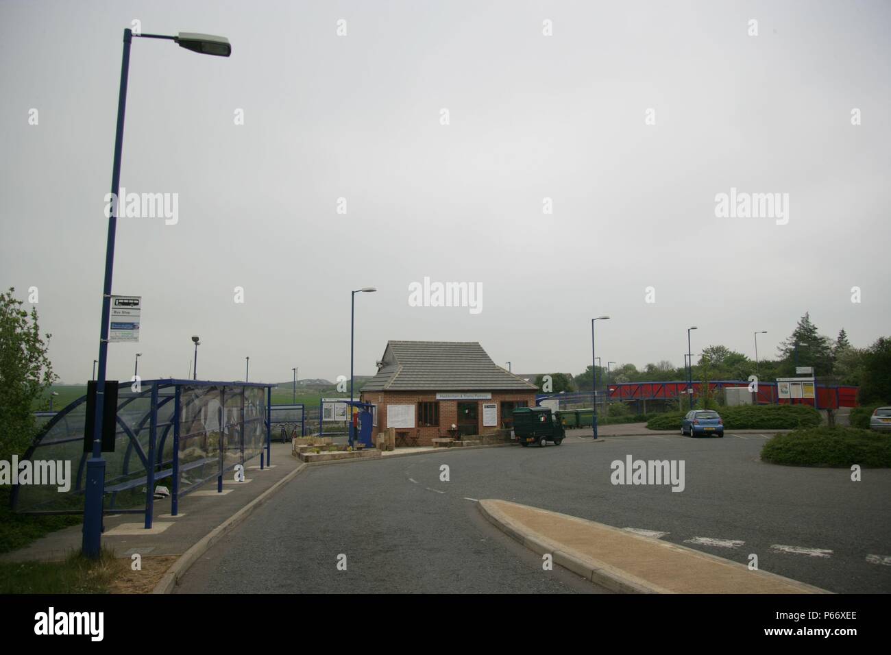 Approach to Haddenham and Thame Parkway station, Buckinghamshire