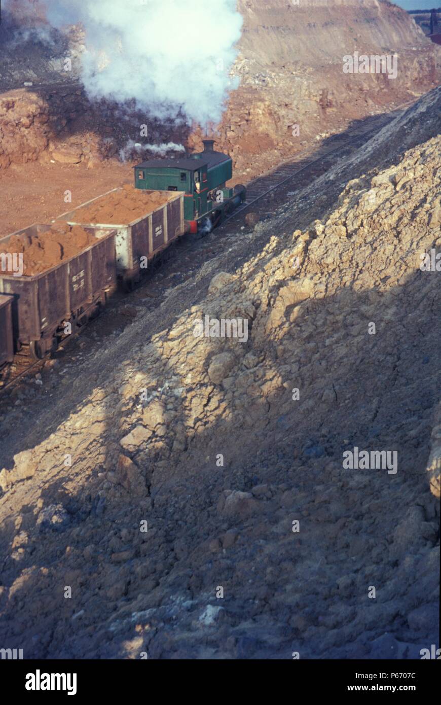 Storefield Ironstone Mine near Glendon, Kettering, operated this diminutive Andrew Barclay built
