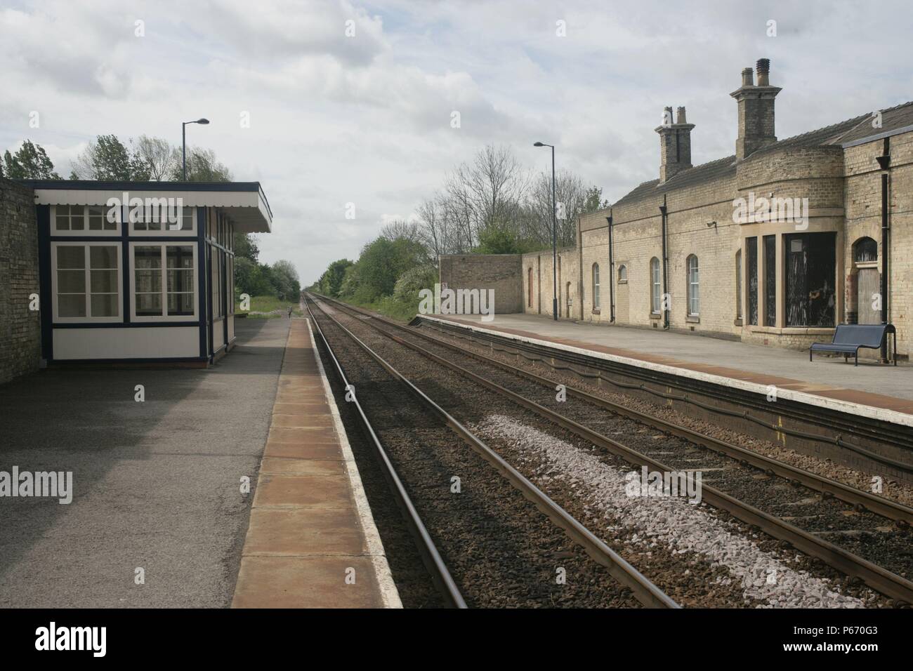 The heritage station building at Market Rasen, Lincolnshire, showing the recently renovated